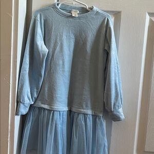 Crewcuts Dress- Velour Top w/ Tulle Skirt